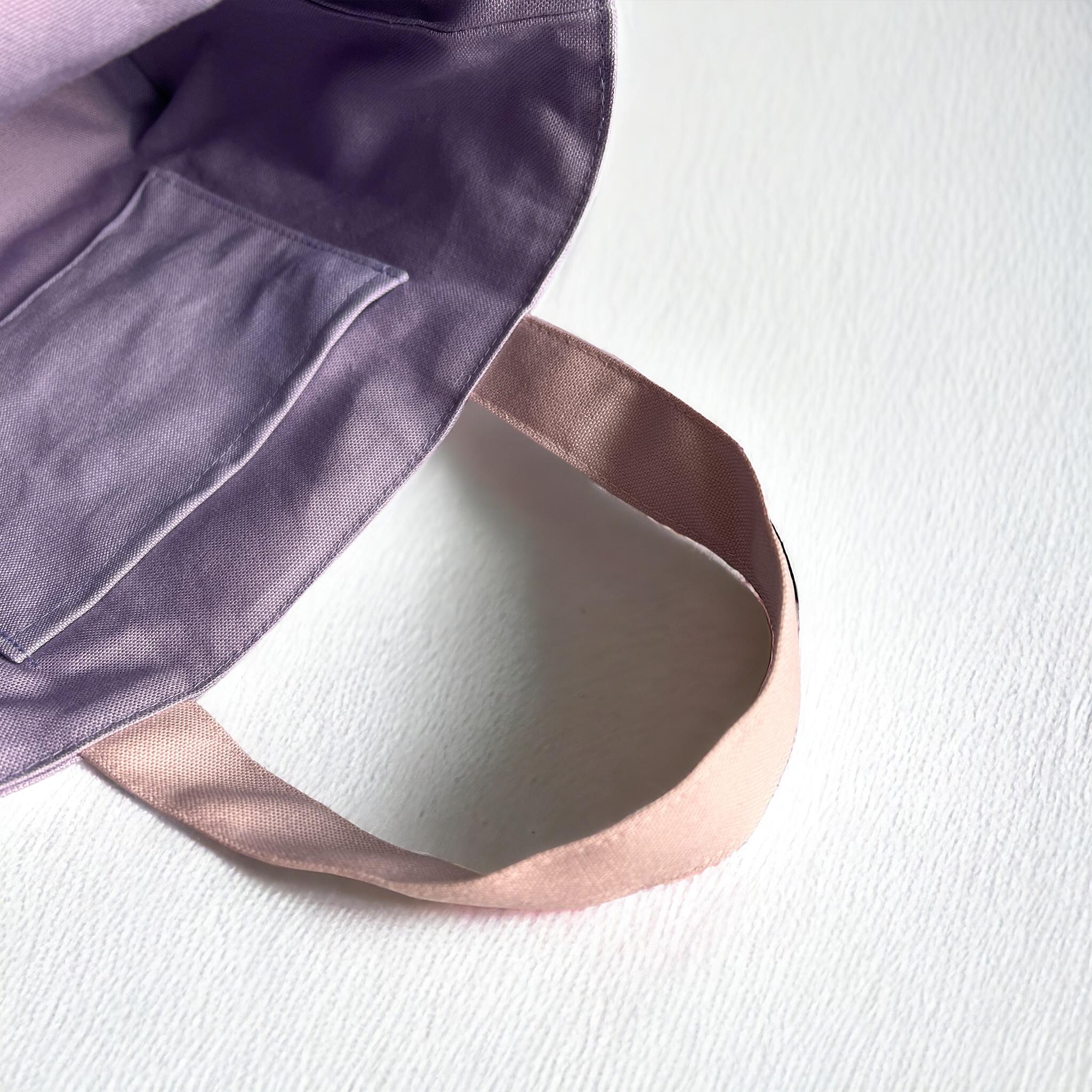 紫陽花/インド刺繍×帆布◆トートバッグ＆ポーチセット | 11枚目