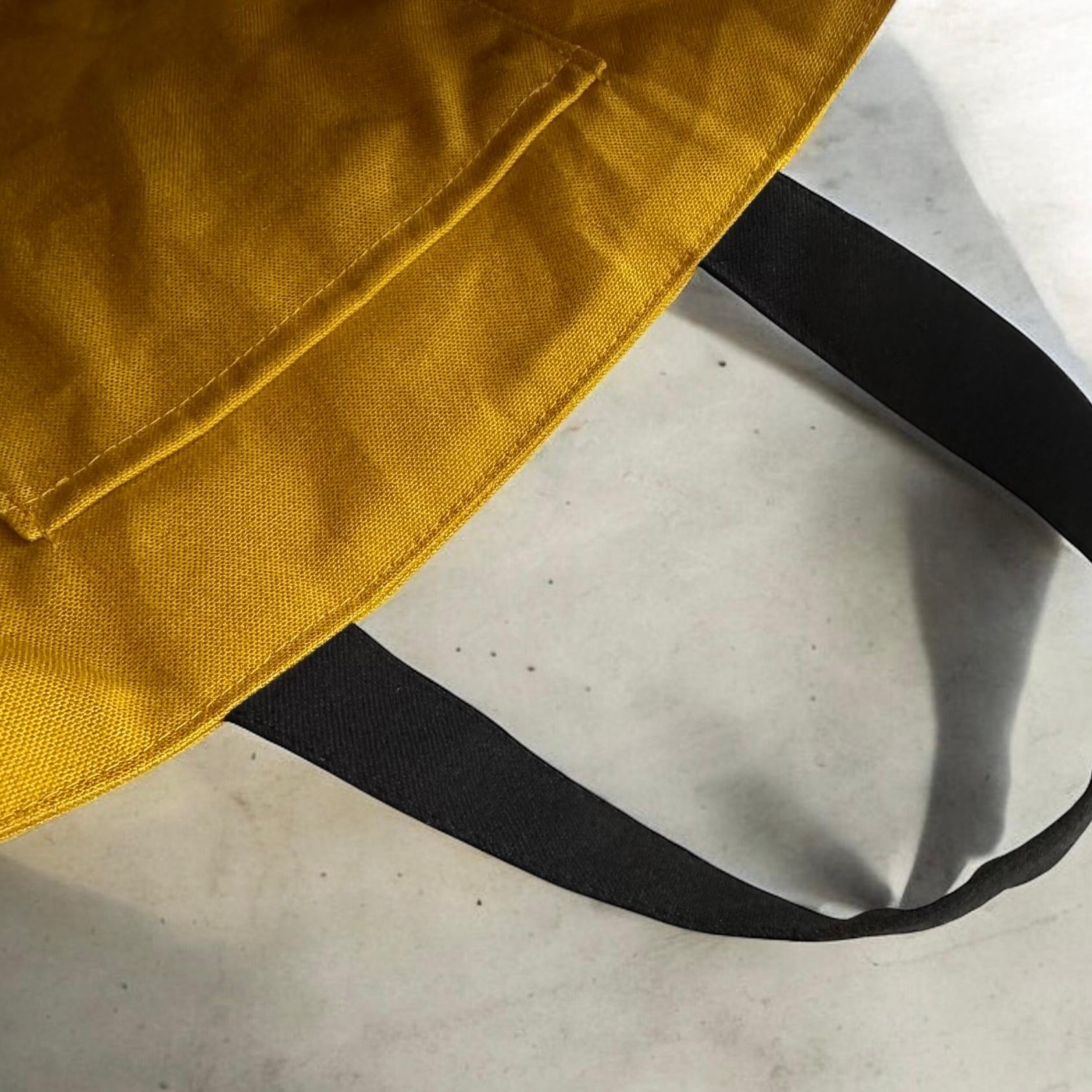 ミモザブラック/インド刺繍×キラキラツイード 帆布/トートバッグ | 5枚目